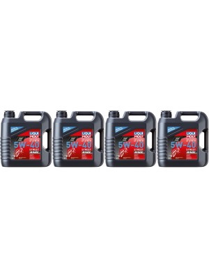 Liqui Moly 1685 Motorbike 4T Synth 5W-40 Motoröl Street Race 4x 4l = 16 Liter