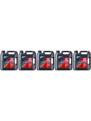 Liqui Moly 1685 Motorbike 4T Synth 5W-40 Motoröl Street Race 5x 4l = 20 Liter