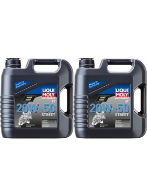 Liqui Moly 1696 Motorbike 4T 20W-50 Motorrad Motoröl Street 2x 4l = 8 Liter