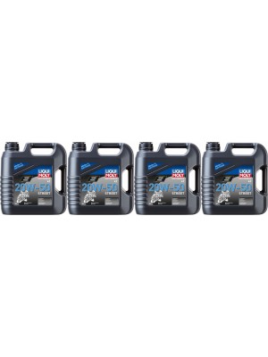 Liqui Moly 1696 Motorbike 4T 20W-50 Motorrad Motoröl Street 4x 4l = 16 Liter