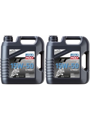 Liqui Moly 1689 Motorbike 4T 15W-50 Street Motorrad Motoröl 2x 4l = 8 Liter