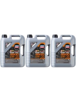 Liqui Moly 3707 5W-30 Top Tec 4200 Longlife III Motoröl 3x 5 = 15 Liter