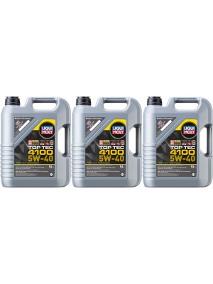 Liqui Moly 3701 Top Tec 4100 5W-40 Motoröl 3x 5 = 15 Liter