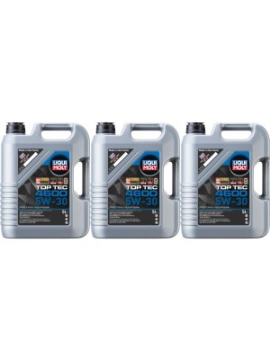 Liqui Moly 3756 5W-30 Top Tec 4600 Motoröl 3x 5 = 15 Liter