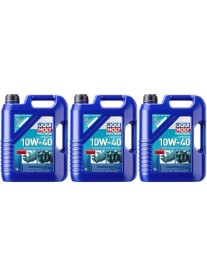 Liqui Moly 25013 Marine Motoroil 4T 10W-40 3x 5 = 15 Liter