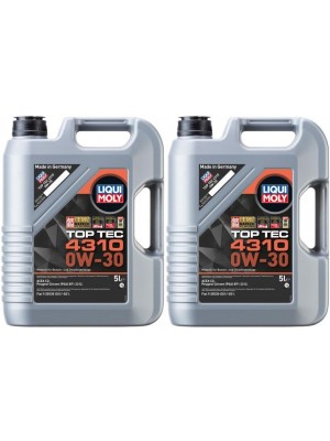 Liqui Moly 3736 Top Tec 4310 0W-30 Motoröl 2x 5 = 10 Liter