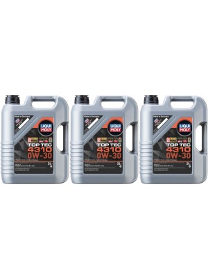 Liqui Moly 3736 Top Tec 4310 0W-30 Motoröl 3x 5 = 15 Liter