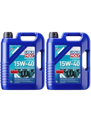 Liqui Moly 25016 Marine 4T Motor Oil 15W-40 2x 5 = 10 Liter