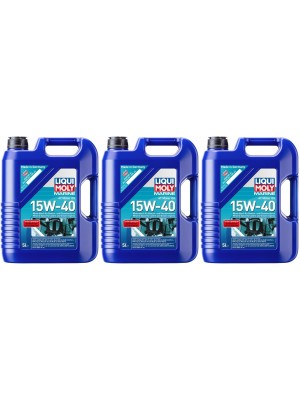 Liqui Moly 25016 Marine 4T Motor Oil 15W-40 3x 5 = 15 Liter