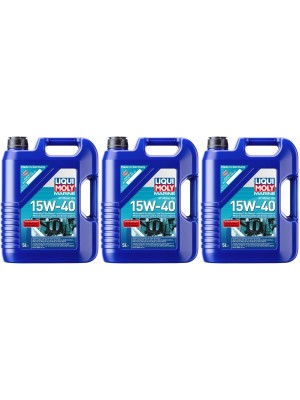 Liqui Moly 25016 Marine 4T Motor Oil 15W-40 3x 5 = 15 Liter