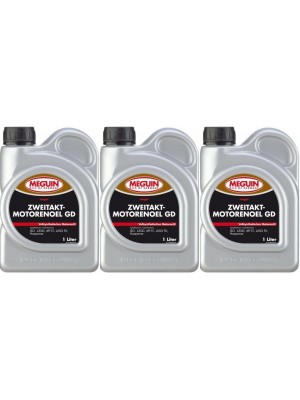 Meguin megol 6523 GD 2T vollsynthetisches Motorrad Motoröl 3x 1l = 3 Liter