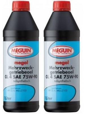 Meguin megol 4867 Mehrzweck-Getriebeöl GL4 SAE 75W-90 2x 1l = 2 Liter