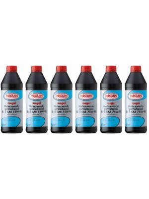 Meguin megol 4867 Mehrzweck-Getriebeöl GL4 SAE 75W-90 6x 1l = 6 Liter