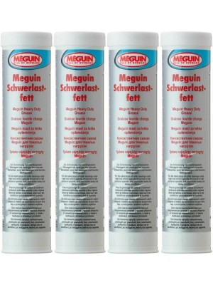 Meguin 8434 Schwerlastfett Fett Kartusche 4x 400 Gramm