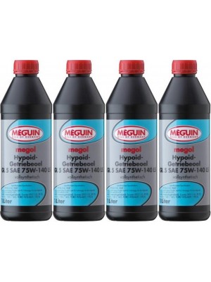 Meguin megol 3536 Hypoid-Getriebeoel GL5 SAE 75W-140 LS 4x 1l = 4 Liter