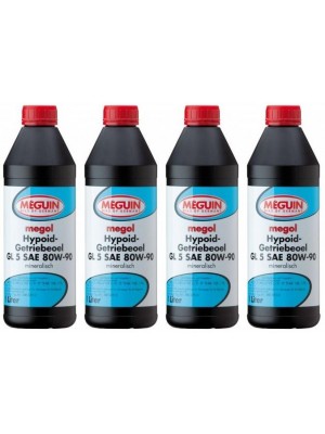 Meguin megol 4868 Hypoid-Getriebeoel GL5 SAE 80W-90 4x 1l = 4 Liter