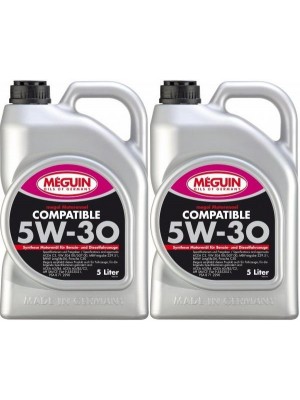 Meguin megol 6562 Motoröl Compatible SAE 5W-30 2x 5 = 10 Liter