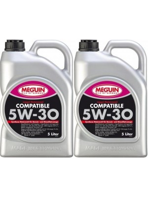 Meguin megol 6562 Motoröl Compatible SAE 5W-30 2x 5 = 10 Liter