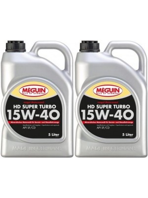 Meguin megol 1670 Motorenoel HD Super Turbo SAE 15W-40 2x 5 = 10 Liter
