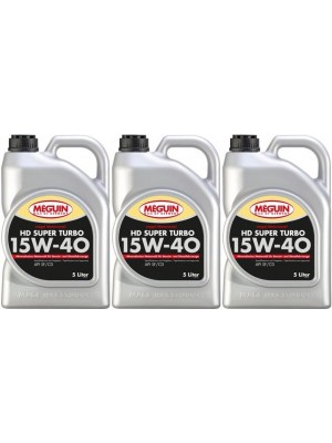 Meguin megol 1670 Motorenoel HD Super Turbo SAE 15W-40 3x 5 = 15 Liter