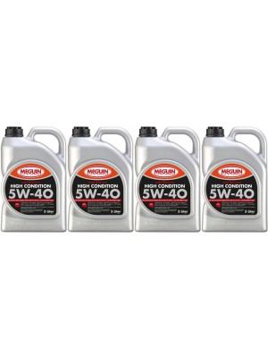 Meguin megol 3198 Motoröl High Condition SAE 5W-40 4x 5 = 20 Liter