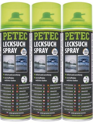 Petec Lecksuchspray 3x 400 Milliliter