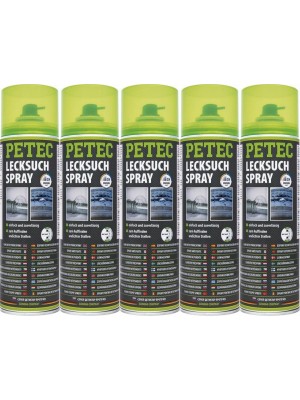 Petec Lecksuchspray 5x 400 Milliliter