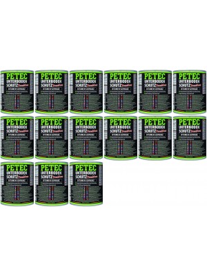 Petec Unterbodenschutz Bitumen Pinseldose schwarz 1000ml 15x 1l = 15 Liter