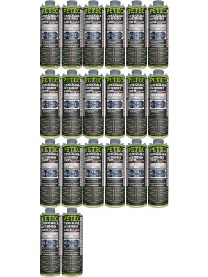 Petec Unterbodenschutz, Überlackierbar grau 1000ml Saugdose 20x 1l = 20 Liter