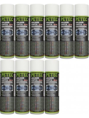 Petec Hohlraumschutz & Konservierung, Spray 10x 500ml