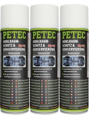 Petec Hohlraumschutz & Konservierung, Spray 3x 500ml