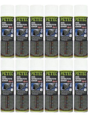 Petec Dieselpartikelfilterreiniger Spray 12x 400 Milliliter