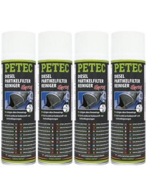 Petec Dieselpartikelfilterreiniger Spray 4x 400 Milliliter