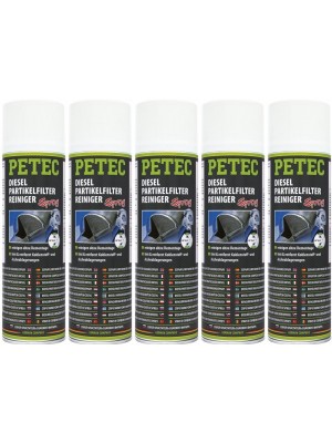 Petec Dieselpartikelfilterreiniger Spray 5x 400 Milliliter