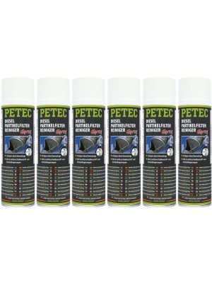 Petec Dieselpartikelfilterreiniger Spray 6x 400 Milliliter