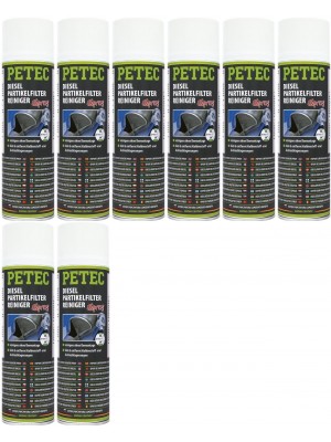 Petec Dieselpartikelfilterreiniger Spray 8x 400 Milliliter