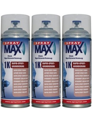 SprayMax 1K Rapid-Epoxy Grundierung, 3x 400 Milliliter