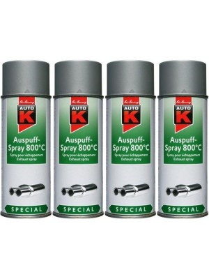 Auto-K Special Auspuffspray 800°C silber, 4x 400 Milliliter