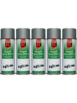 Auto-K Special Auspuffspray 800°C silber, 5x 400 Milliliter