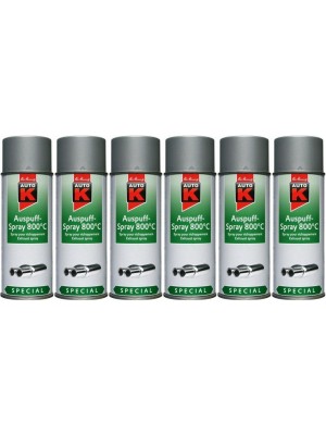 Auto-K Special Auspuffspray 800°C silber, 6x 400 Milliliter