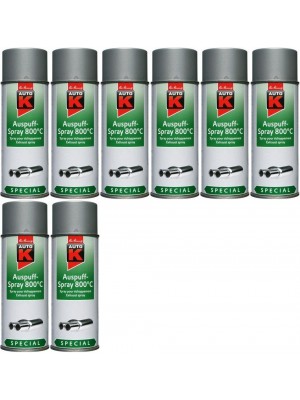 Auto-K Special Auspuffspray 800°C silber, 8x 400 Milliliter