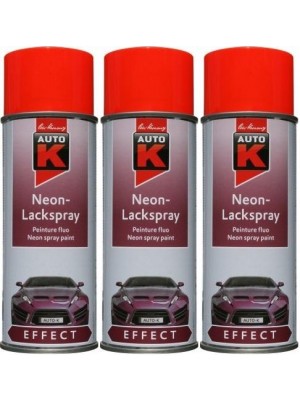 Auto-K Effect Neon-Lackspray rot, 3x 400 Milliliter