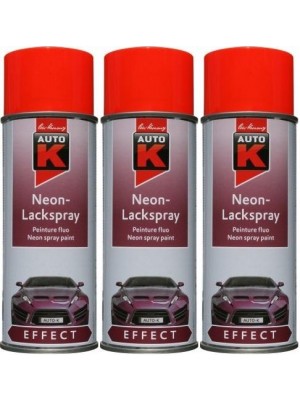 Auto-K Effect Neon-Lackspray rot, 3x 400 Milliliter