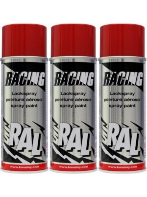 RACING RAL 3002 Karminrot, 3x 400 Milliliter