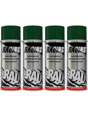 RACING RAL 6005 Moosgrün, 4x 400 Milliliter