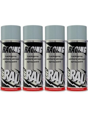RACING RAL 7001 Silbergrau, 4x 400 Milliliter