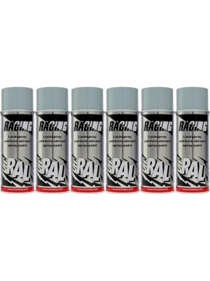 RACING RAL 7001 Silbergrau, 6x 400 Milliliter
