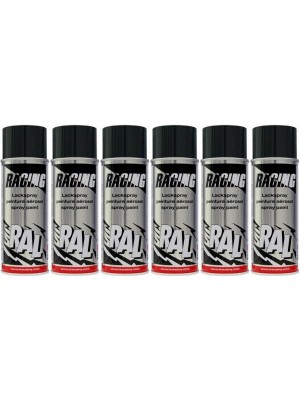 RACING RAL 9005 Tiefschwarz, 6x 400 Milliliter