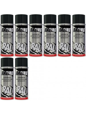 RACING RAL 9005 Tiefschwarz, 8x 400 Milliliter