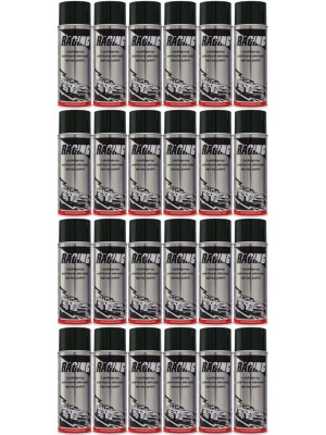 RACING Lackspray Schwarz Matt 25 % Gratis Inhalt 24x 500ml